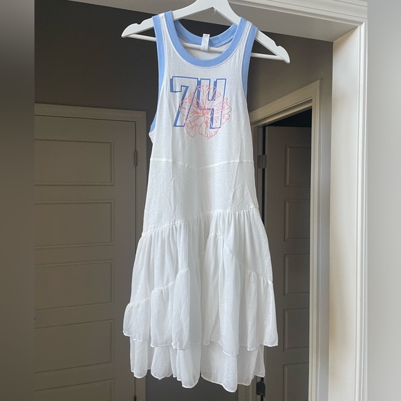 Anthropologie Daily Practice Varsity Midi Tank Dress sz M - Picture 5 of 5